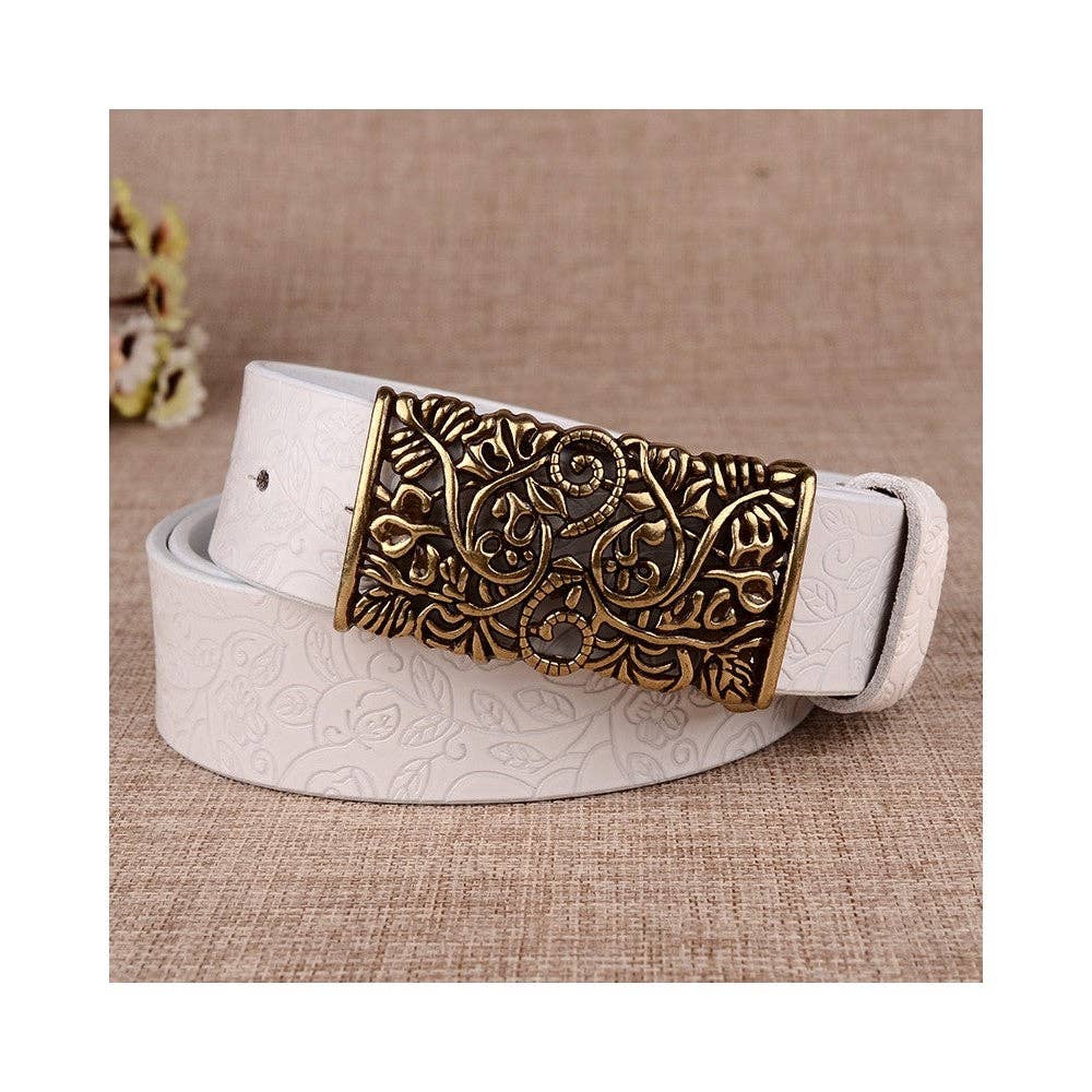 Sheer Trend - Wholesale Belt - Women's - Cowhide Genuine Leather Retro Fashion Belt9