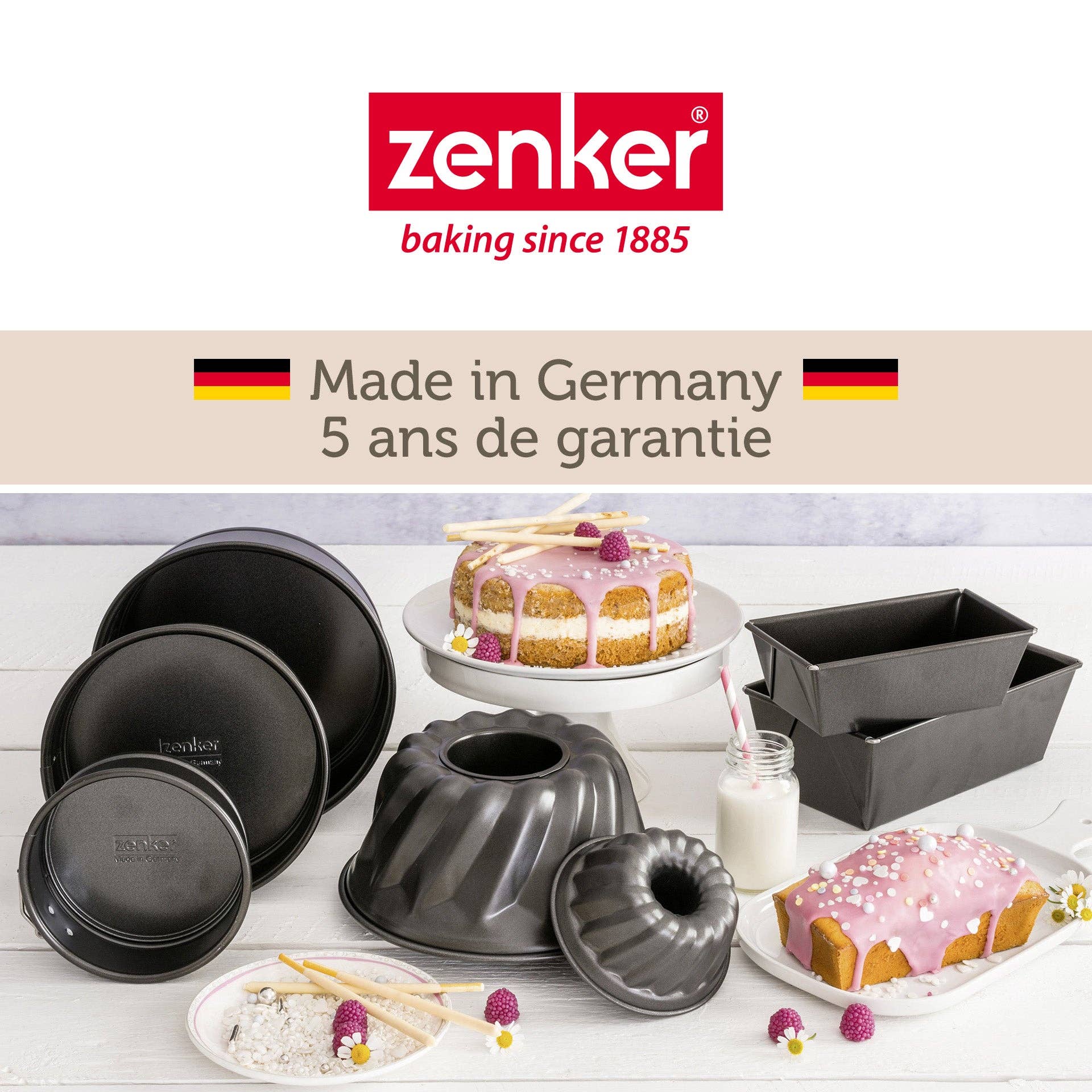 Zenker - Wholesale Cake Pan - Set of 2 springform cake pans 18.5 cm Zenker Special Mini6