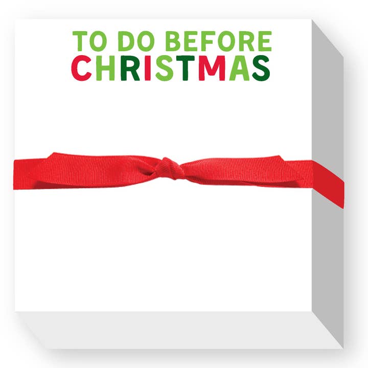 TO DO BEFORE CHRISTMAS CHUBBIE NOTEPAD for wholesale by Donovan Designs