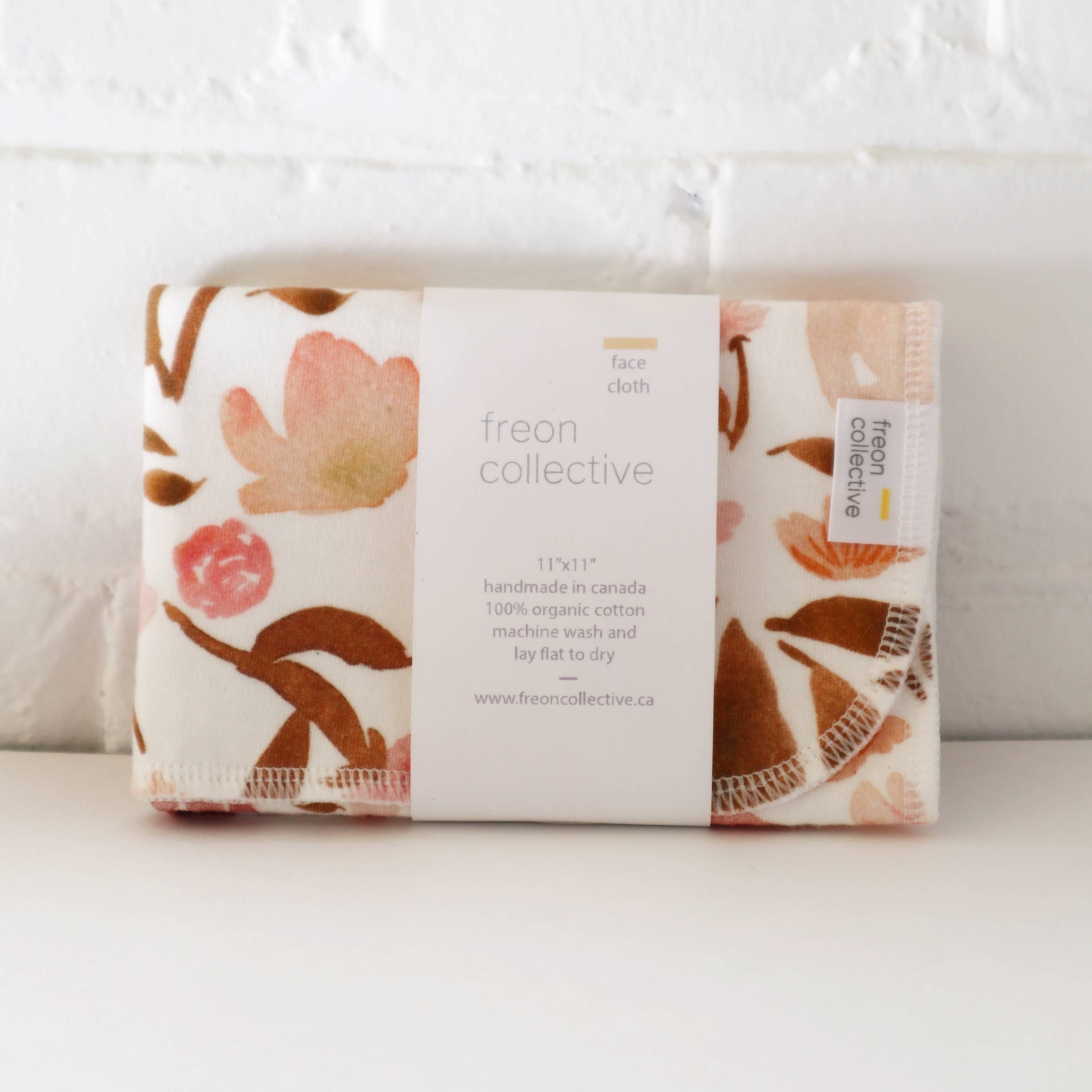 Freon Collective – wholesale Wash cloth – Organic Cotton Face Cloth - Juliet Florals4