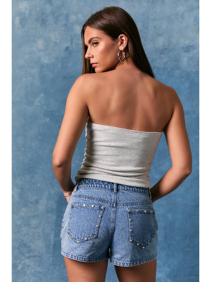 LE LIS - Wholesale Bustier - Women's - DOUBLE LINED TUBE TOP WITH "USA" WORD ON FRONT3