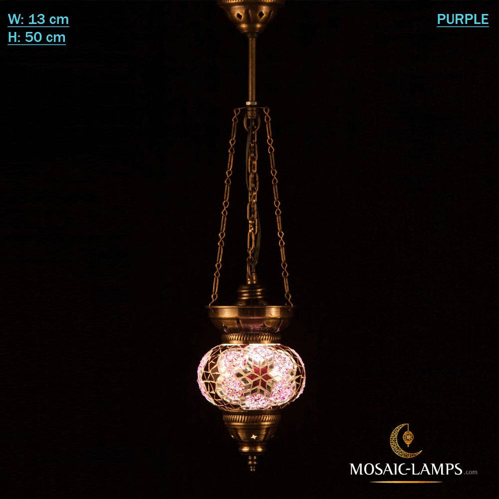 Mosaic Lamps - Vendita all'ingrosso Lampadario/lampada a sospensione - Lampada da soffitto in mosaico turco a 3 catene, marocchina fatta a mano4