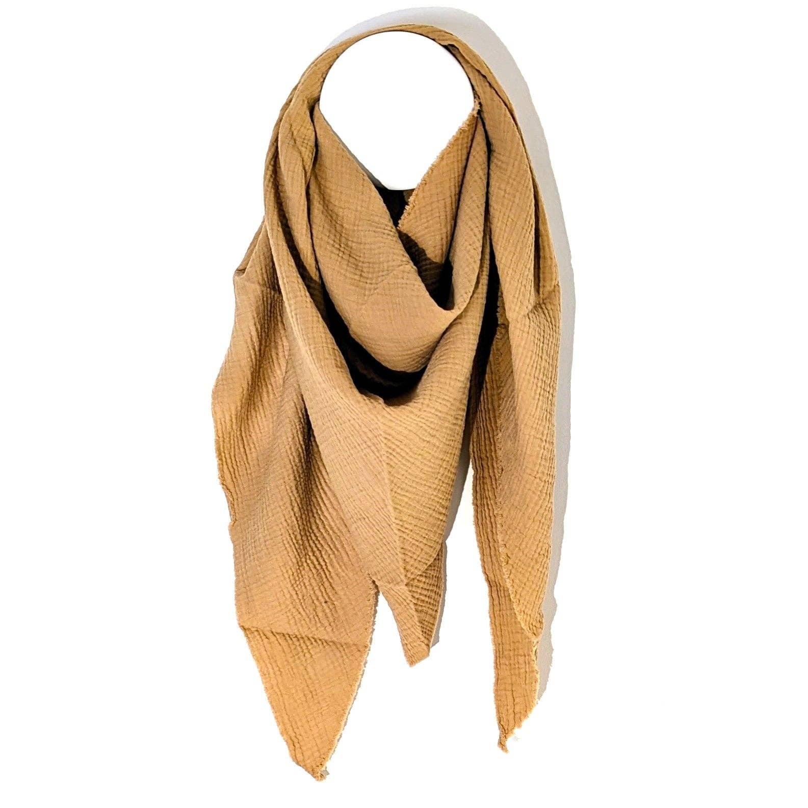 Tempest Designs – wholesale Scarf – Women's – Italian cotton raw edge plain scarf0
