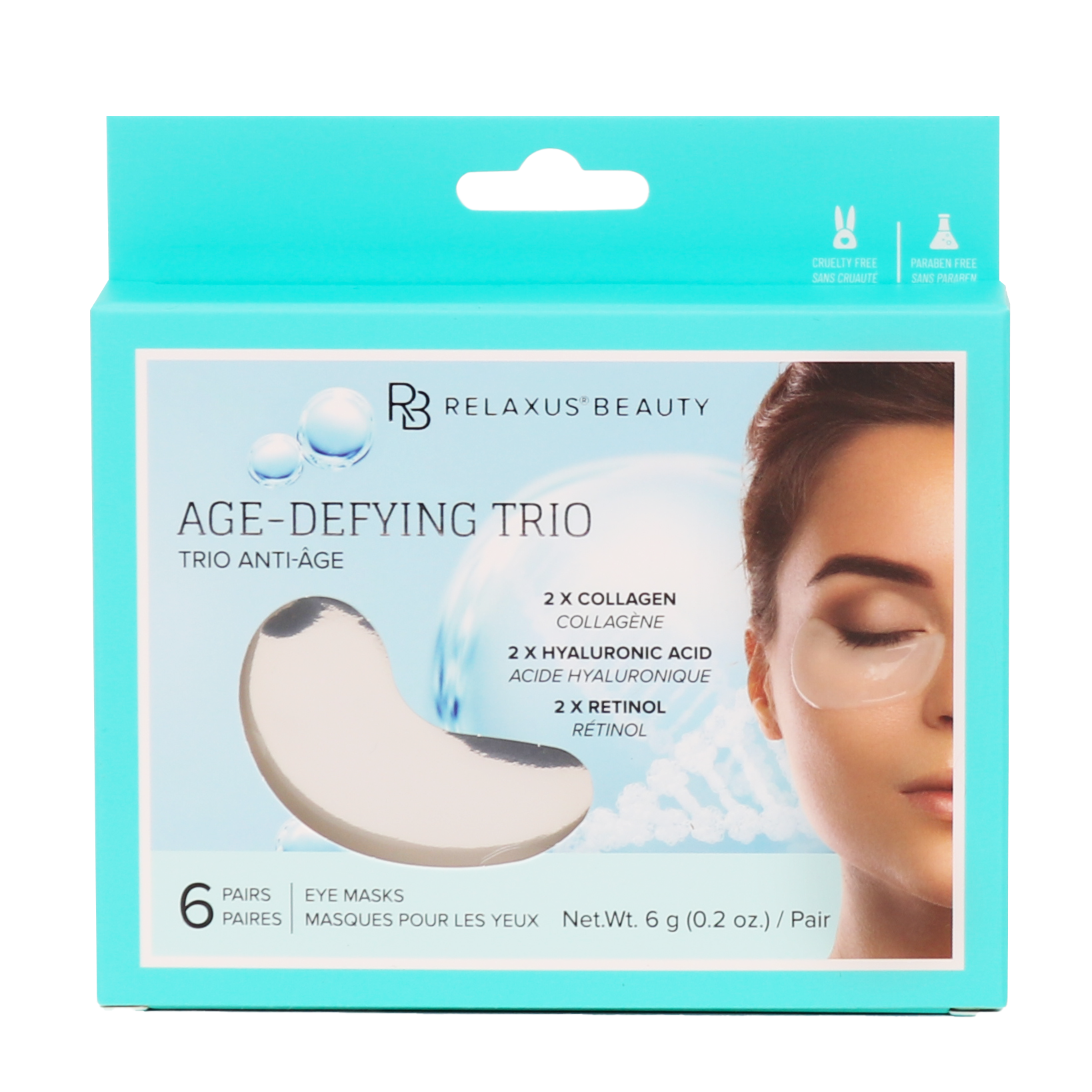 Relaxus Products - Wholesale Eye Treatment Mask - HydroGel Eye Masks (displayers of 12)3