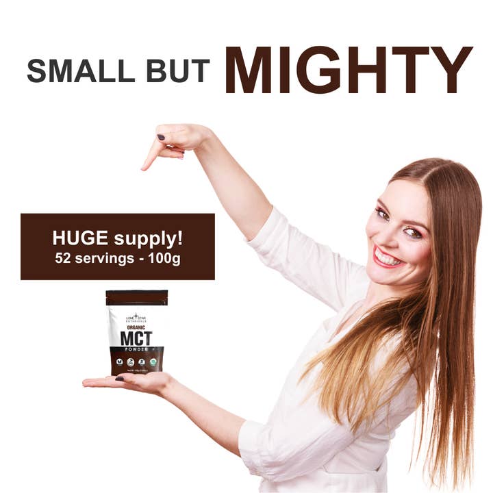 Lone Star Botanicals - Wholesale Protein/Superfood Powder - Organic MCT Powder -- 3.52 oz