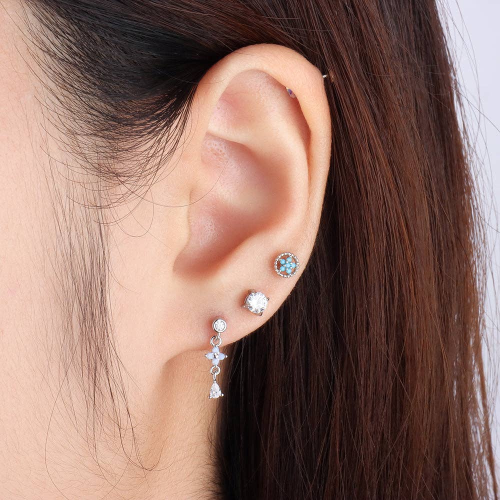 oumo jewelry - Wholesale Stud/Post Earrings - Basic Round Gemstone Studs23