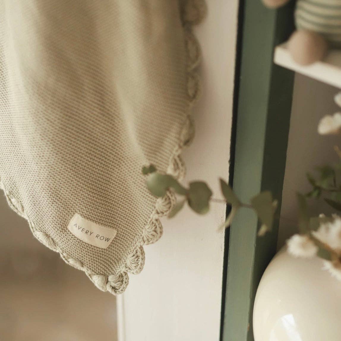 Avery Row - Wholesale Deken - Kinderen en baby - Gebreide deken met coquilles - Willow2