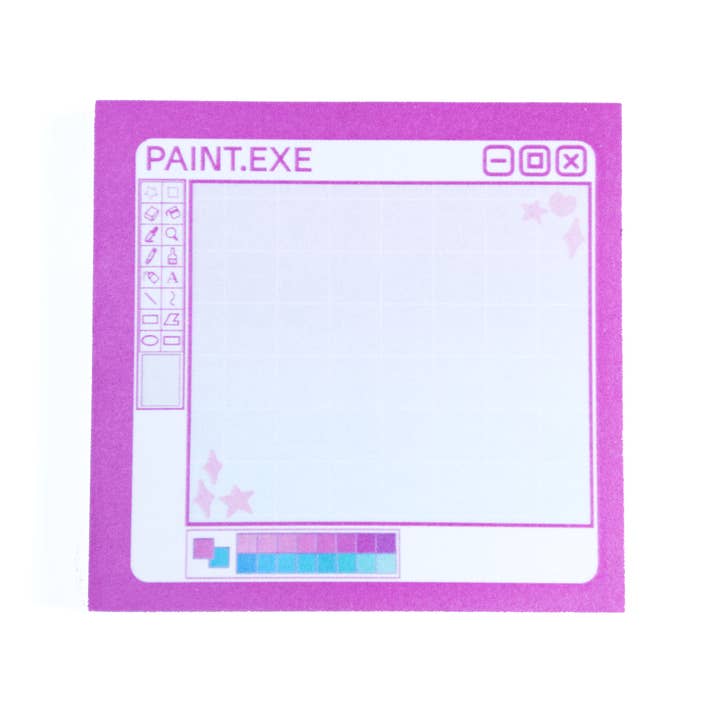 Glitchberry - Wholesale Sticky Notes - Paint.EXE Sticky Note Pad2