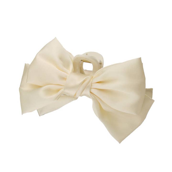 NINEXIS - Wholesale Hair Clip - Women's - CWAHA07430_LARGE BOW FABRIC HAIR CLAW CLIP FOR WOMEN2