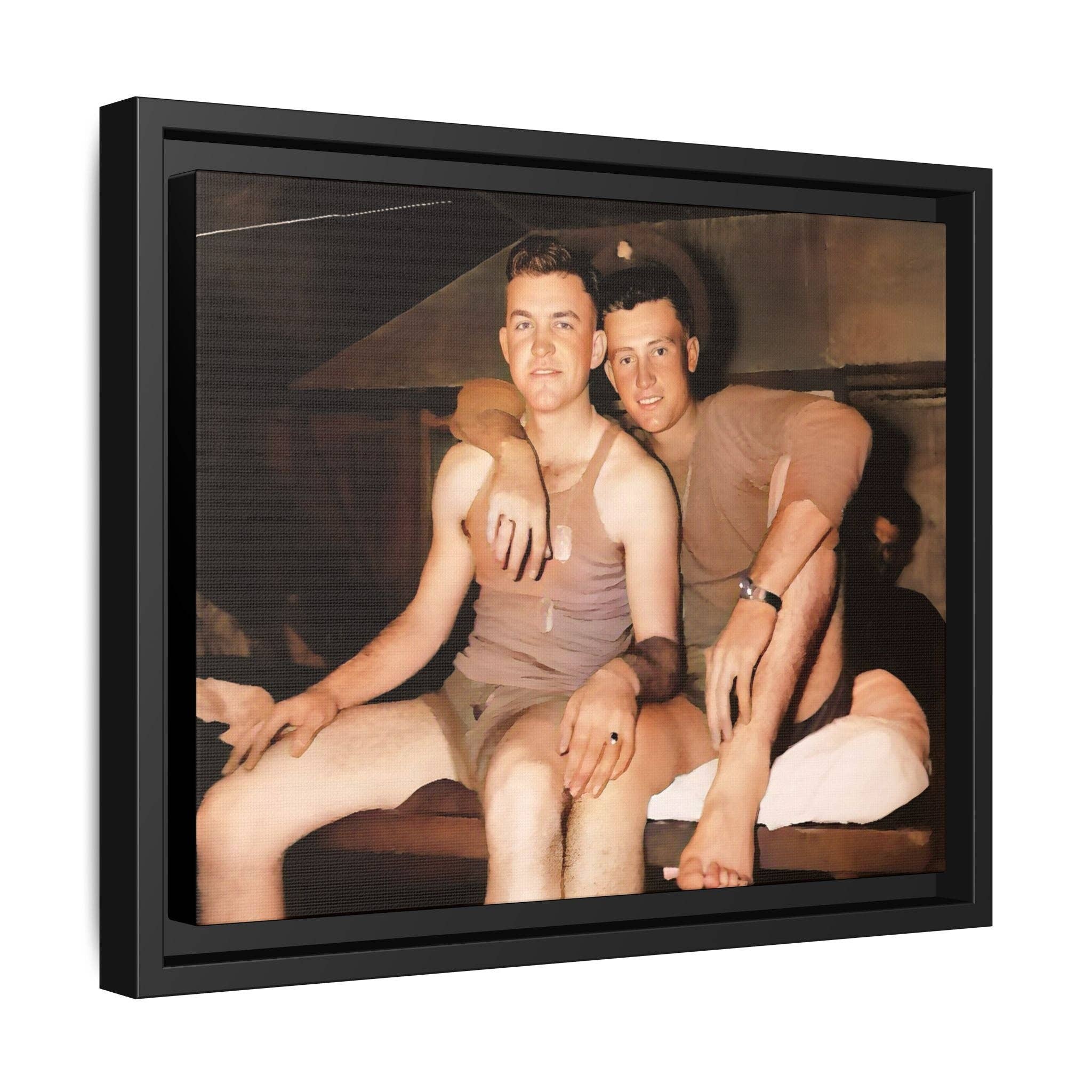 Walt & Pete - Wholesale Photograph - paire 100 | Framed Vintage Photo - Matte Canvas3