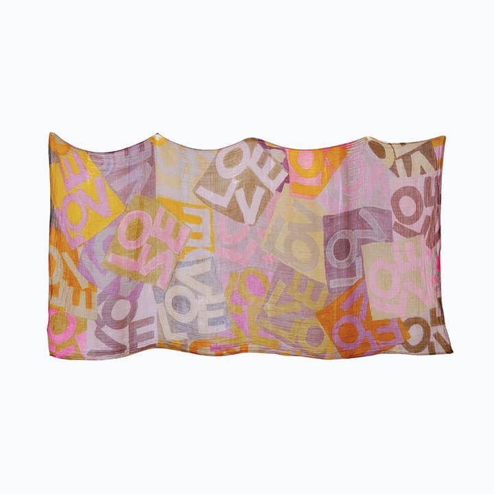 Large LOVE Blanket™: Love Layers rosa y naranja para venta al por mayor de LOVEVOLVE®️