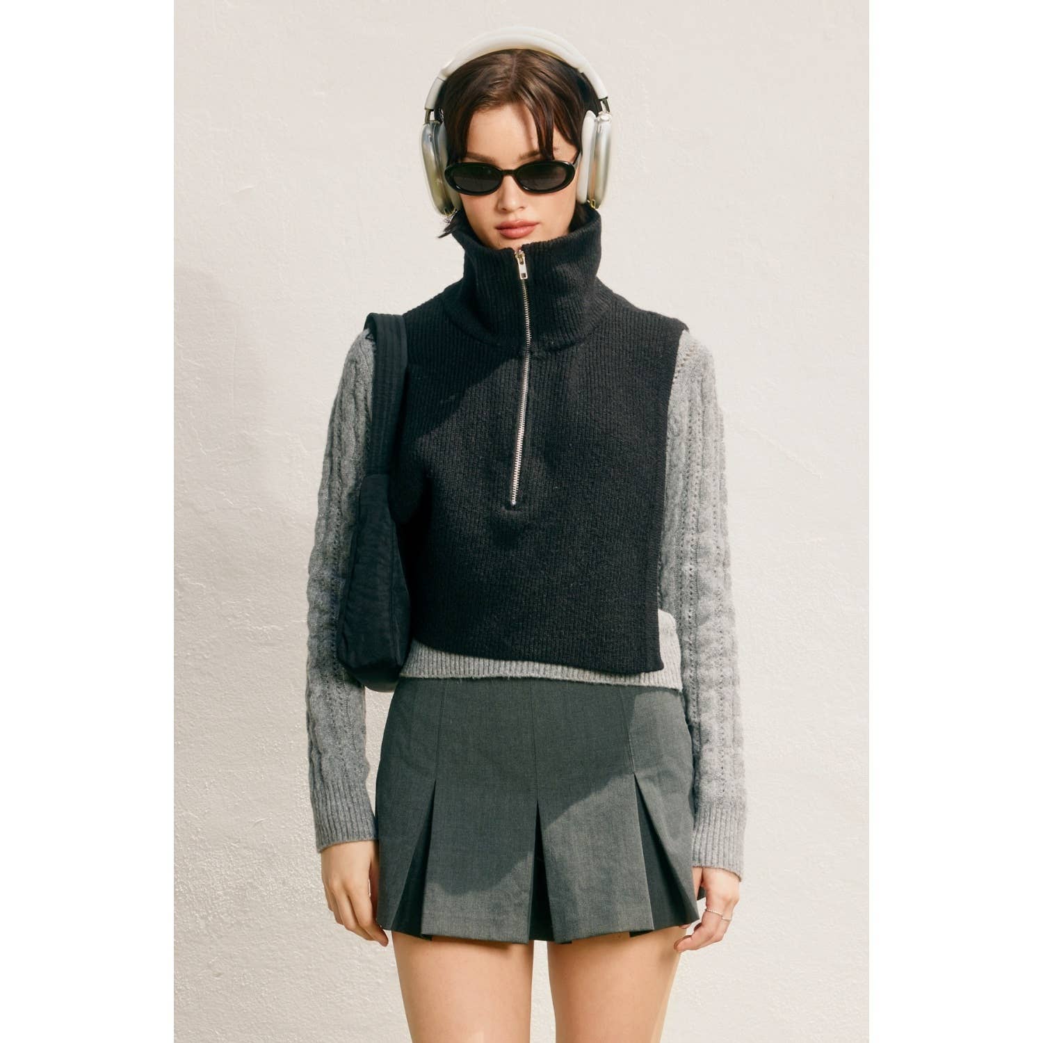 Dress Forum - Vendita all'ingrosso Top in maglia - Donna - Scaldacollo con Cerniera (1)21