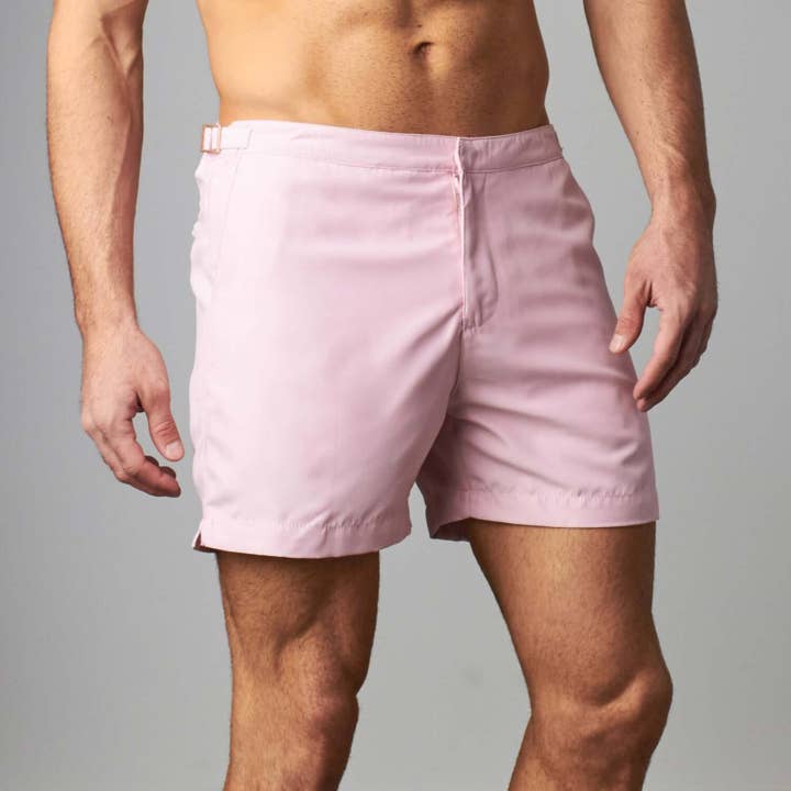 Tailored Swim Shorts - Sky Pink for wholesale by Taylor Boardshorts