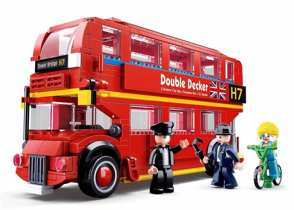 Sluban North America - Wholesale Building Set - Kids - London - Double Decker City Bus  382 Pcs - M38-B07084