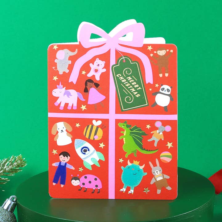 Mifkins - Vente Cartes de Noël - Carte de Noël Joyful Holiday Cadeau | Holiday Card0