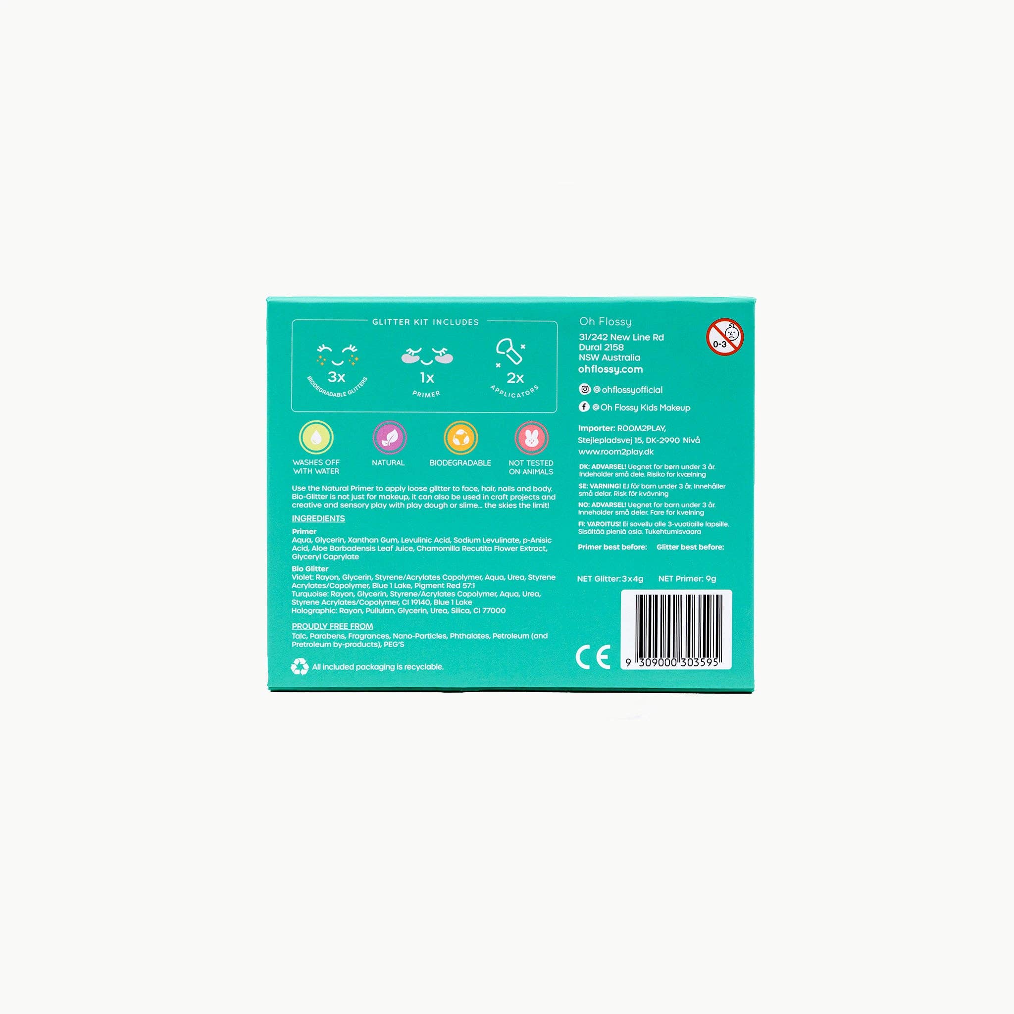 Oh Flossy - Wholesale Face Paint/Play Makeup - Kids - Oh Flossy Kids Under the Sea Glitter Set3