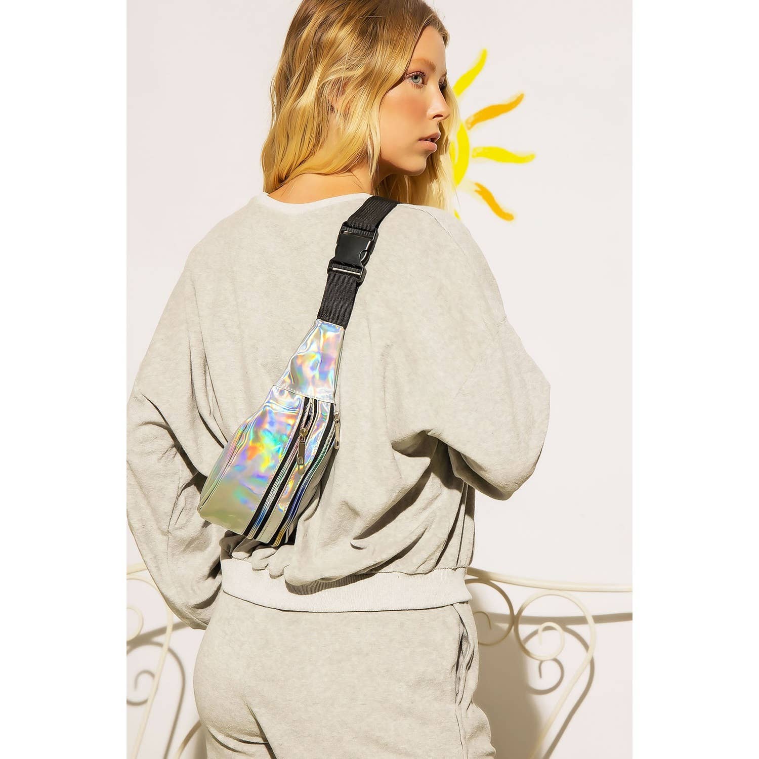 Sweet Generis – wholesale Lounge set – Women's – TOWEL FABRIC SWEATSHIRT AND SHORTS SET31