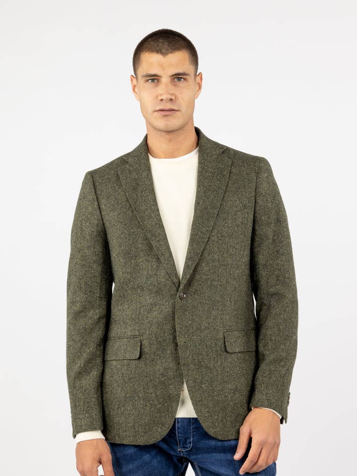 williot - Vente Veste de costume – homme - Veste verte Lisa Lana0