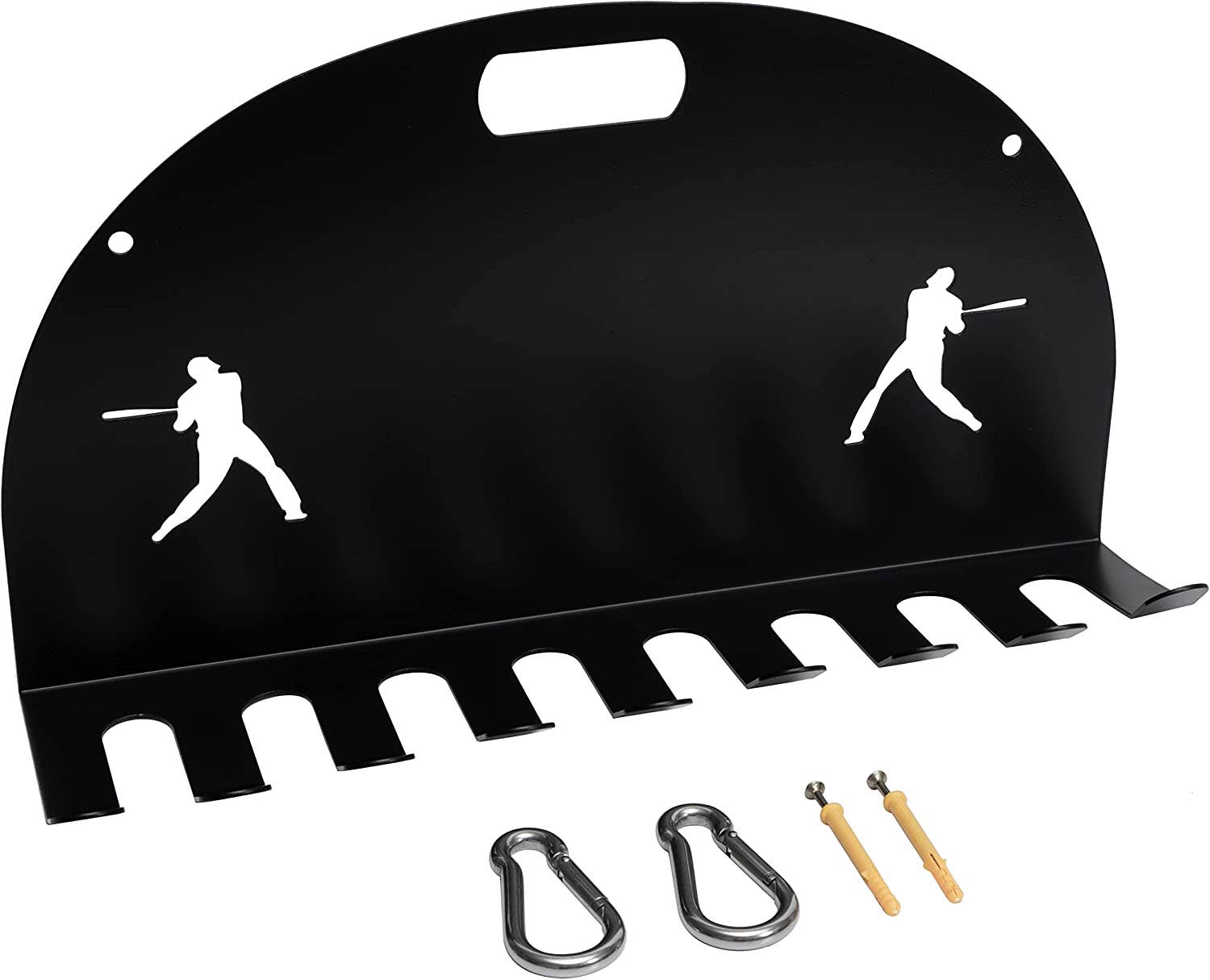 The Wine Savant /  Khen Glassware - Wholesale Music Accessory - Baseball Bat Metal Organizer - Softball Bat Hanger Rack1