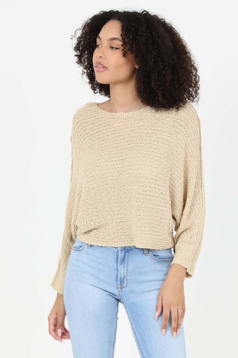 ANGIE - Wholesale Knit Sweater - Women's - XHQ18-ASIS OPEN KNIT LIGHT WEIGHT PULLOVER SWEATER24
