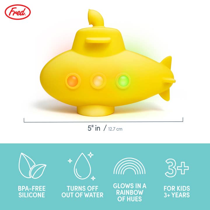 Fred & Friends - Wholesale Bath Toy - Baby - Tub Sub - Light Up Bath and Pool Toy