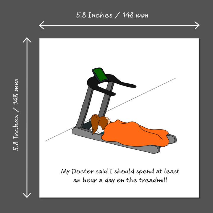 Swizzoo Cards - Venta al por mayor Tarjetas de cumpleaños - Divertida tarjeta de cumpleaños, cinta de correr para gimnasio, pilates, yoga, fitness, mamá, novia, mujer, novia, tarjeta para el Día de la Madre, divertida, divertida3