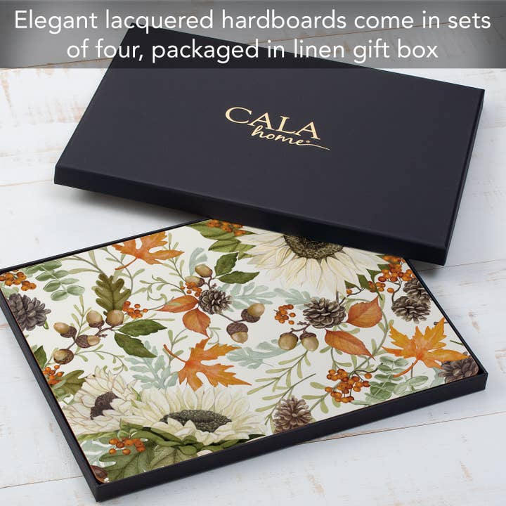 CounterArt/Highland Home/Thirstystone – wholesale Placemat – Cala Home Farmhouse Fall Decorative Hardboard Placemats4