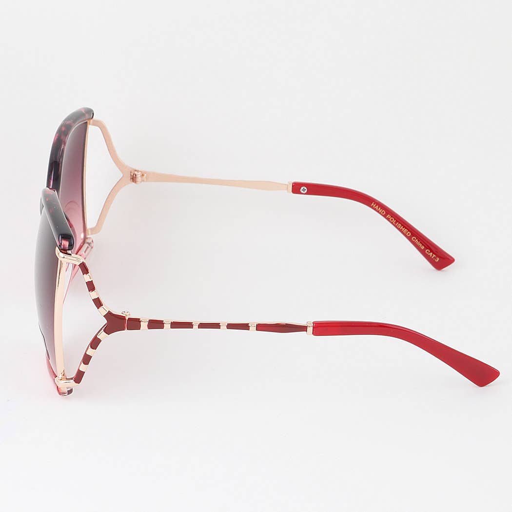 MIX Oversized Gradient Butterfly Sunglasses for wholesale on Faire2