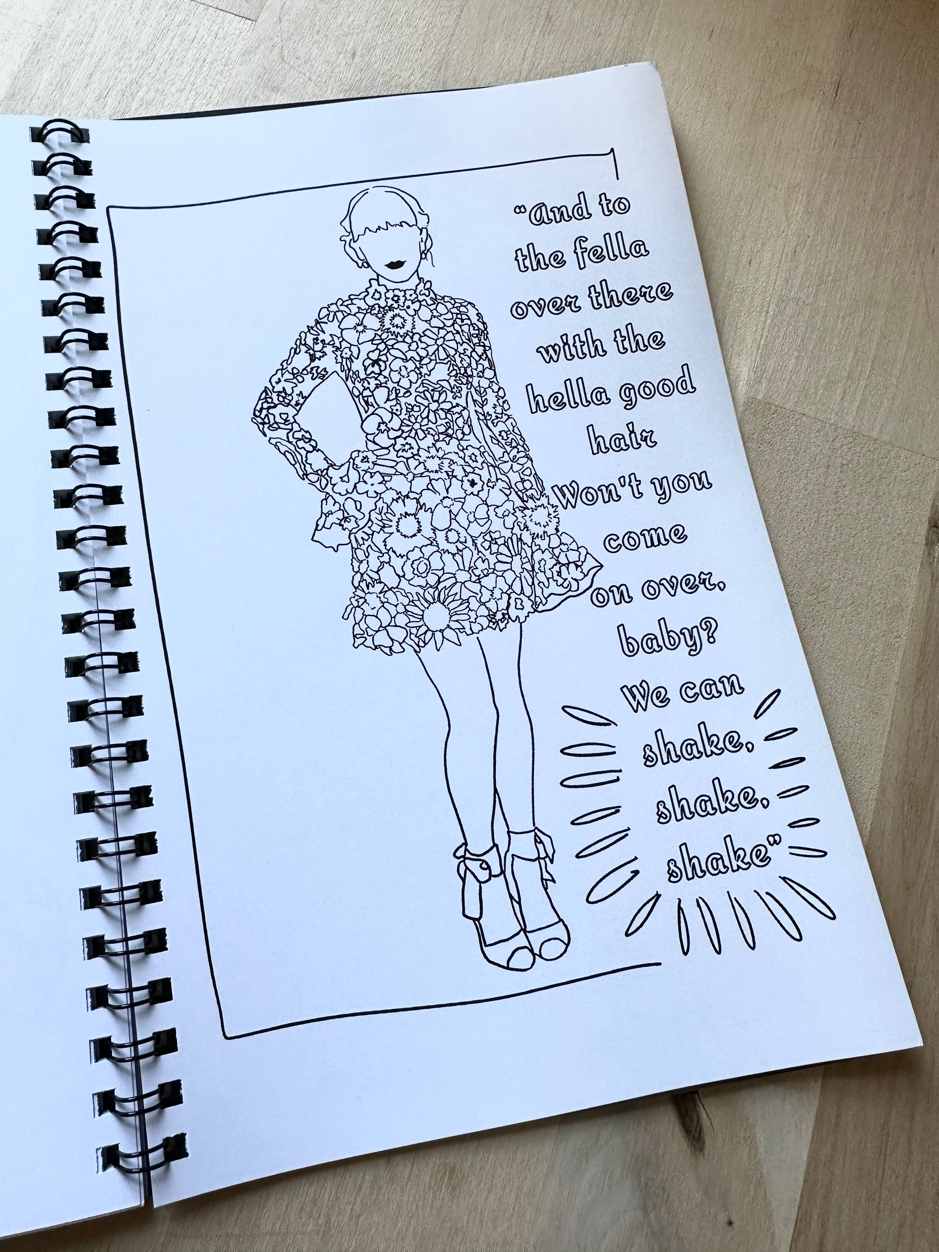 UNDERDOG NATION - Wholesale Coloring & Activity Book - Adult - A Swiftie Coloring Book - Red Carpet Style1