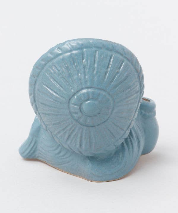 Ametsuchi by Amina Collection - Wholesale Decorative Figurine - SHIGARAKI Ware Sitting TANUKI - Blue3