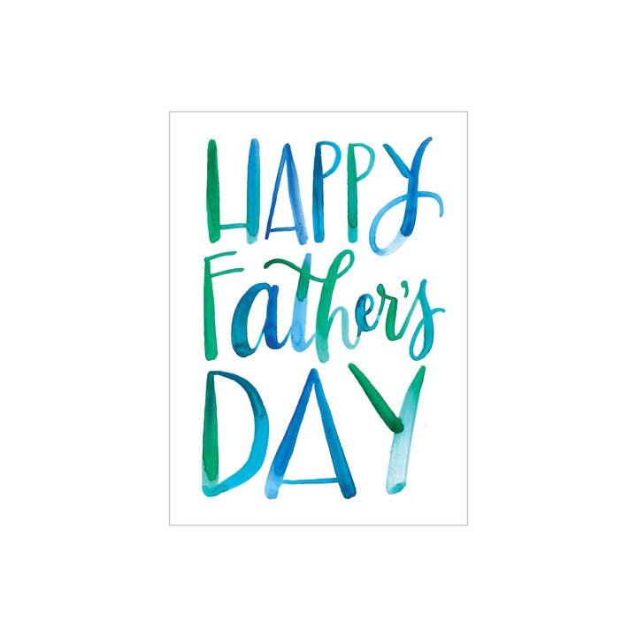 Father's Day greeting card for wholesale by Katie Elizabeth Lettering