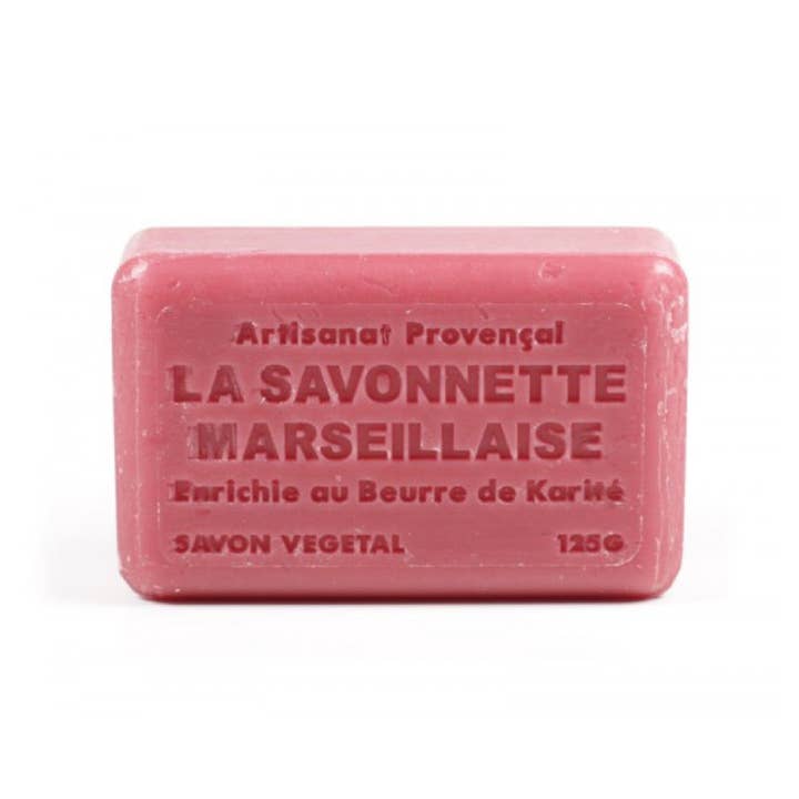 Au Savon de Marseille - Wholesale Bar Soap - Poppy - French soap with organic shea butter 125g