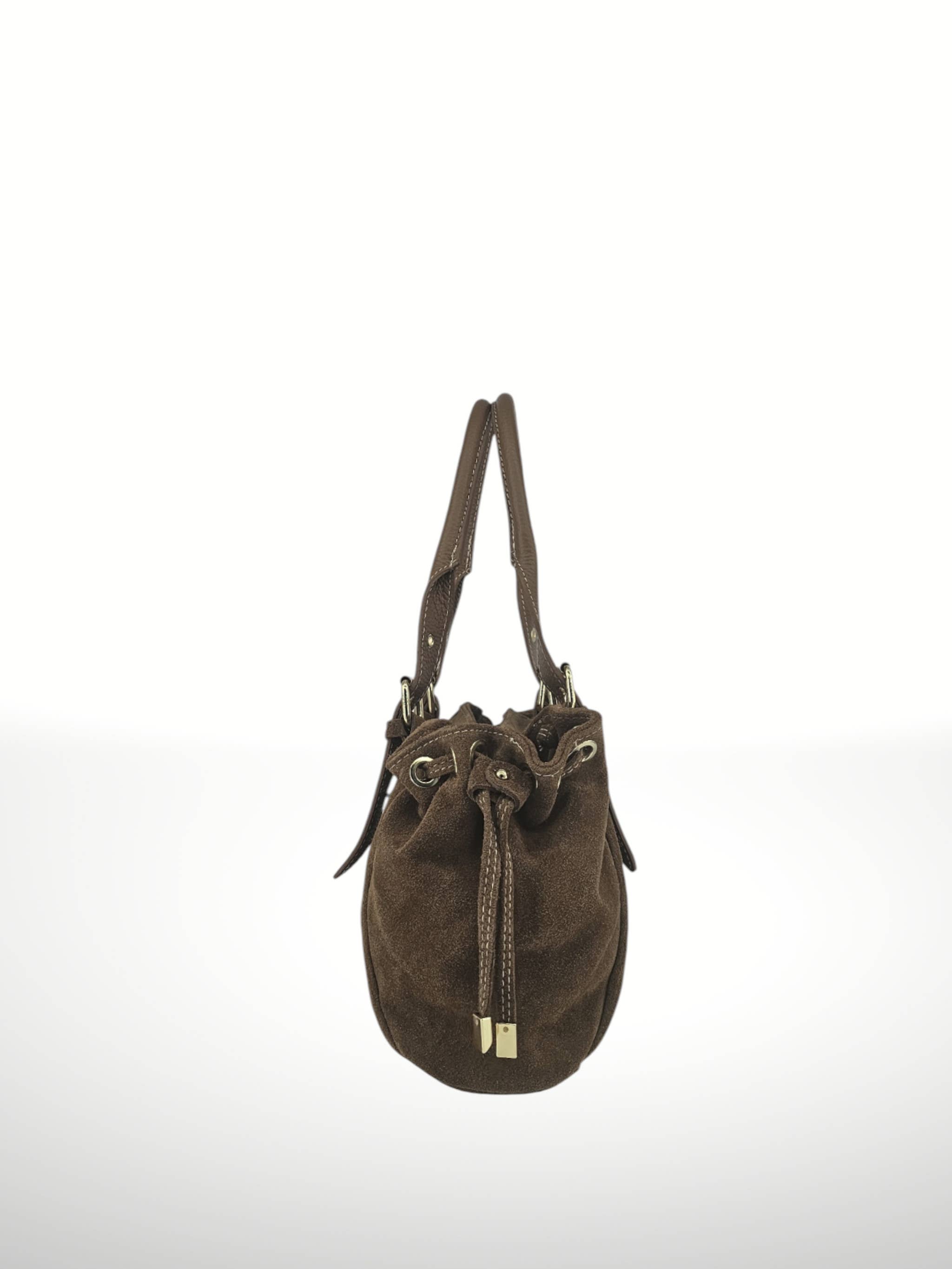 ITALIAN'S LEATHER - Wholesale Shoulder Bag - Women's - Gionatan Suede Leather Bag 2509336