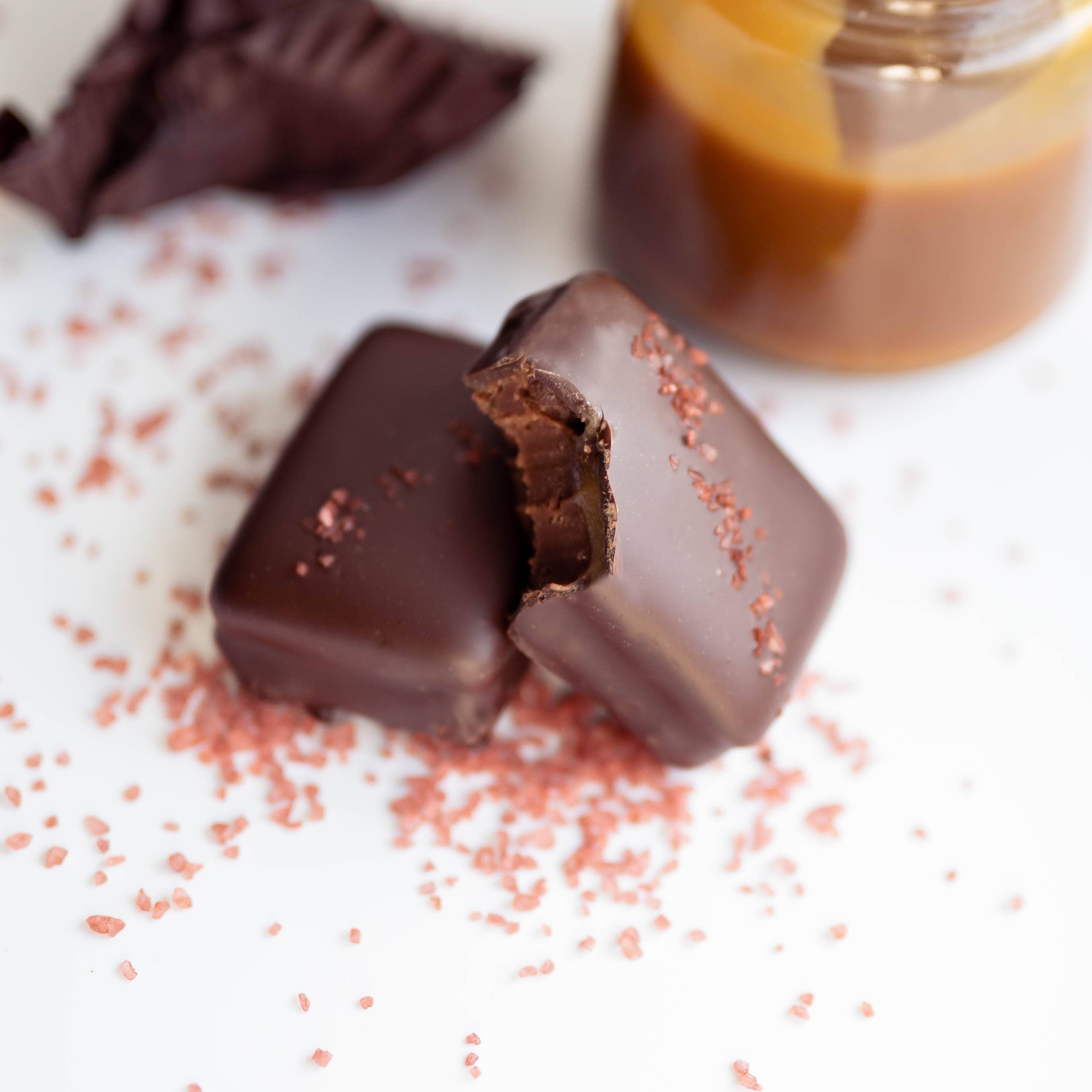 John Kelly Chocolates – wholesale Fudge – Bulk Salted Truffle Fudge Bites0