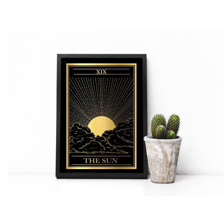 Carte de tarot Le Soleil pour la vente par Cooper Calligraphy Art