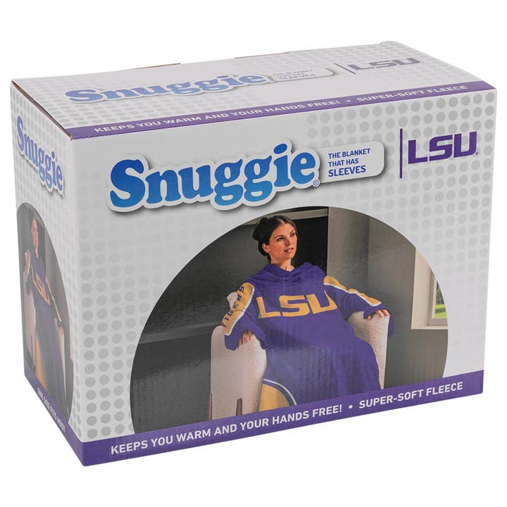 Uncanny Brands - Wholesale Throw Blanket - Snuggie LSU Tigers1