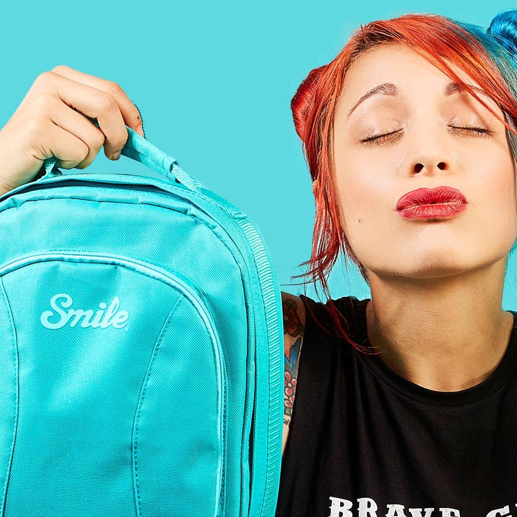 Smile - Wholesale Photograph - SMART - Backpack Camera Bag for DSLR, Mirrorless and Accessories - TURQUOISE BLUE9