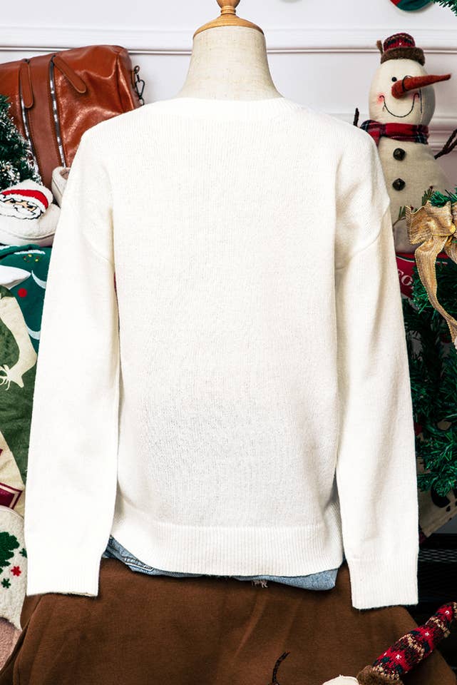Comme indiqué Pull décontracté de Noël automnal Joyeux&Éclatant*S-3XL en vente sur Faire1