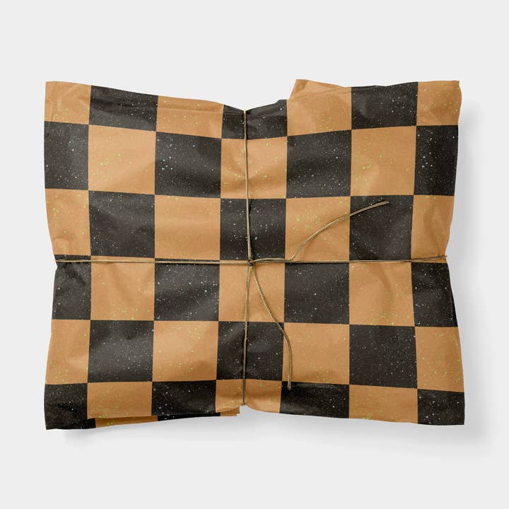 Speckled Checkerboard Gift Wrap XI for wholesale by The Design Craft