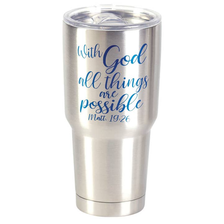 WITH GOD ALL THINGS ARE POSSIBLE TUMBLER for wholesale by Magnolia