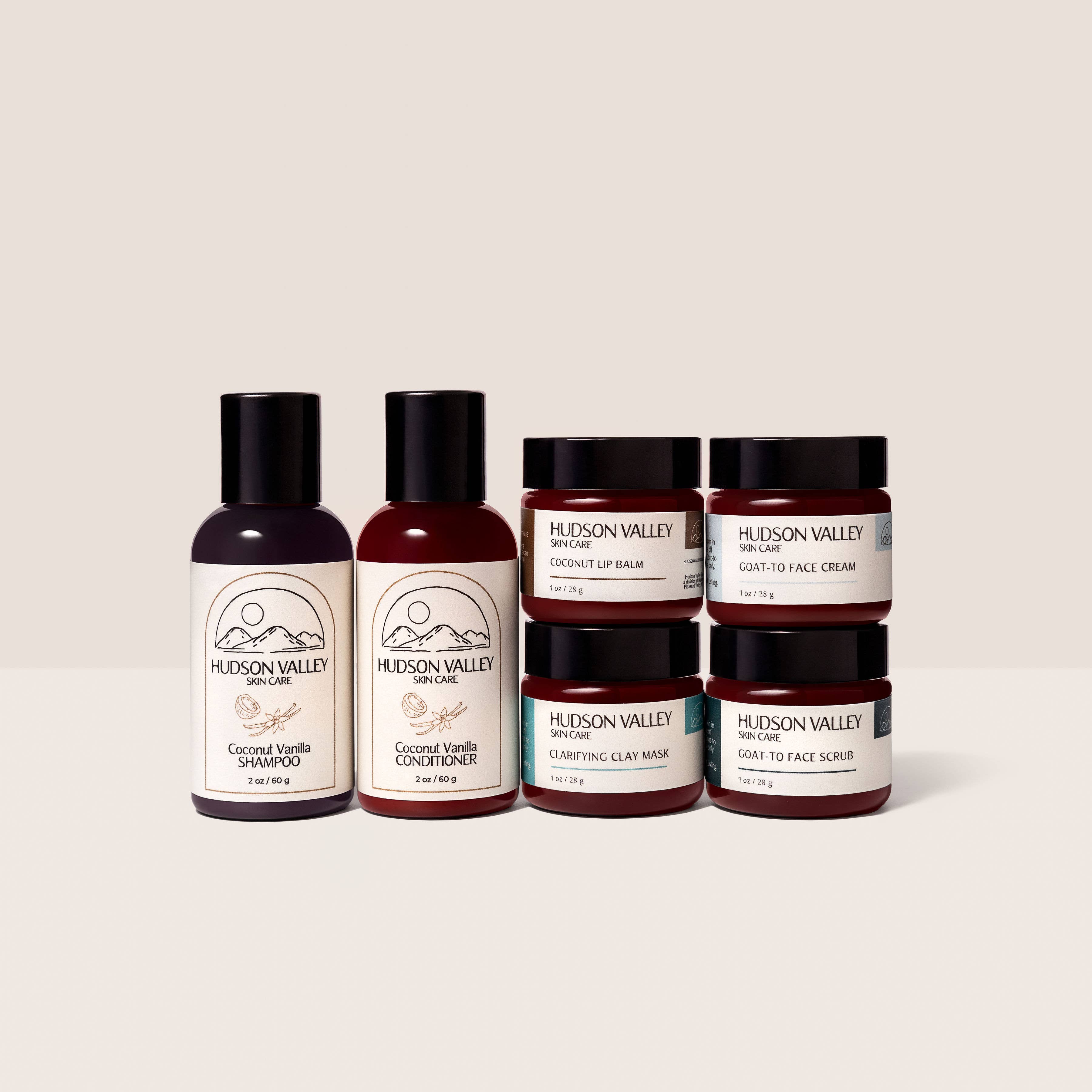 Hudson Valley Skin Care - Wholesale Facial Care Set/Kit - Face & Hair Try-Me Gift Bag1