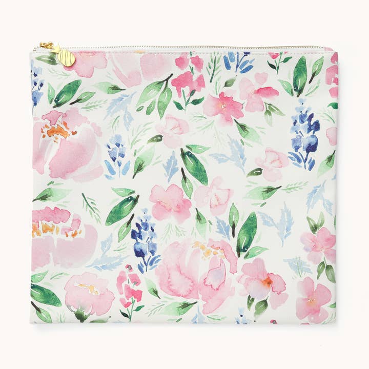 Planner Pouch - Cottage Floral for wholesale by Simplified by Emily Ley