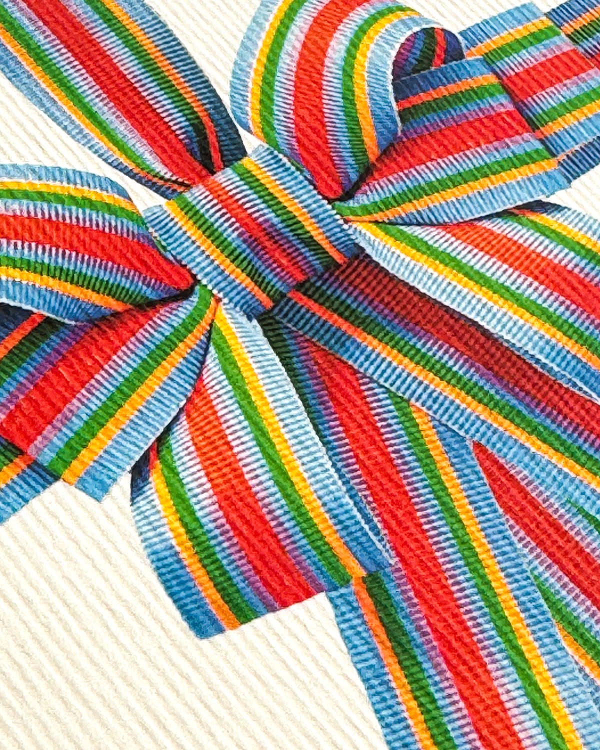 Canonbury Press – wholesale Birthday card – Candy Stripe Bow Greeting Card | Birthday Card1