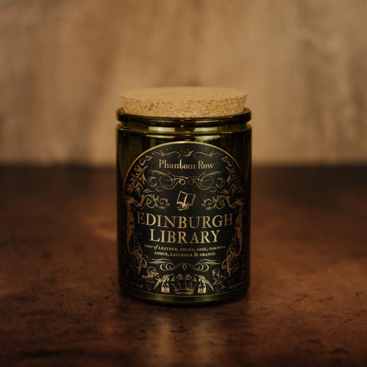 Phantom Row - Wholesale Jar/Filled Candle - Edinburgh Library | Literary & Gothic-Inspired Jar Candle1