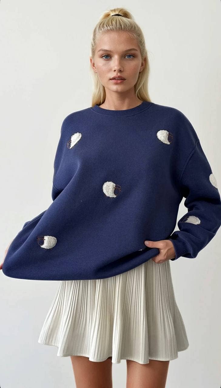 Anaz - Wholesale Sweatshirt - Women's - Sheep Sweatshirts3