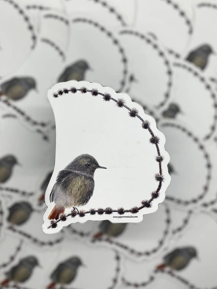 Svart rödstjärt - Magnet för wholesale av Bird Art by KB