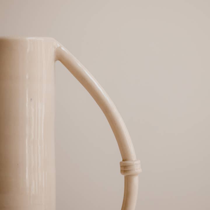 Claycraft - Wholesale Carafe - Handmade ceramic water and wine carafe Half circle