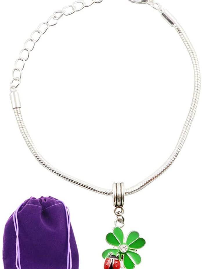Lucky Charm | Good Luck Cadeaus van lieveheersbeestje en vierbladige klaverarmband een groot geluk armband en lieveheersbeestje geschenken of vierbladige klaver Good Luck Charm Cadeaus voor dames en heren compatibel met Pandora voor wholesale door Dave The Bunny
