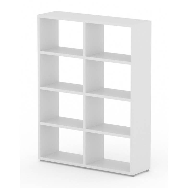 White Modular 8x2 Wide Cube 1168l X 1472h X 328d 204 for wholesale by MASTERSHELF