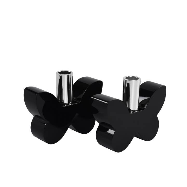 Lainy Home – wholesale Candle holder – Pair of 3” Butterfly Candleholders8